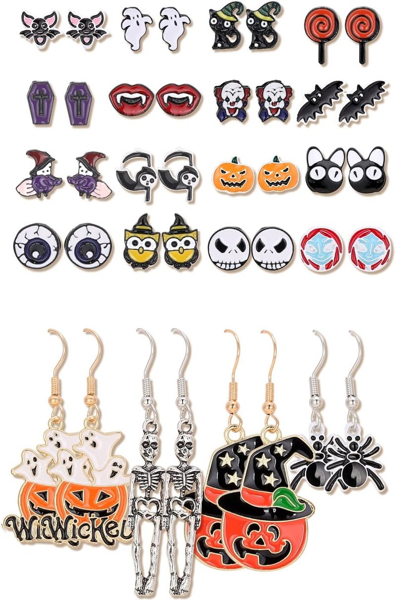 AOROCO Store 20 Pairs Hypoallergenic Stud Earrings Set for Girls Jewelry Gifts for Girls Kids Women - Image 1